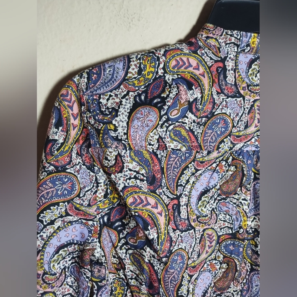 J Crew Liberty Art Fabrics Top Pop Over - Picture 10 of 16